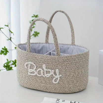 Baby Caddy Cotton Rope Removable Divider & Carry Handles