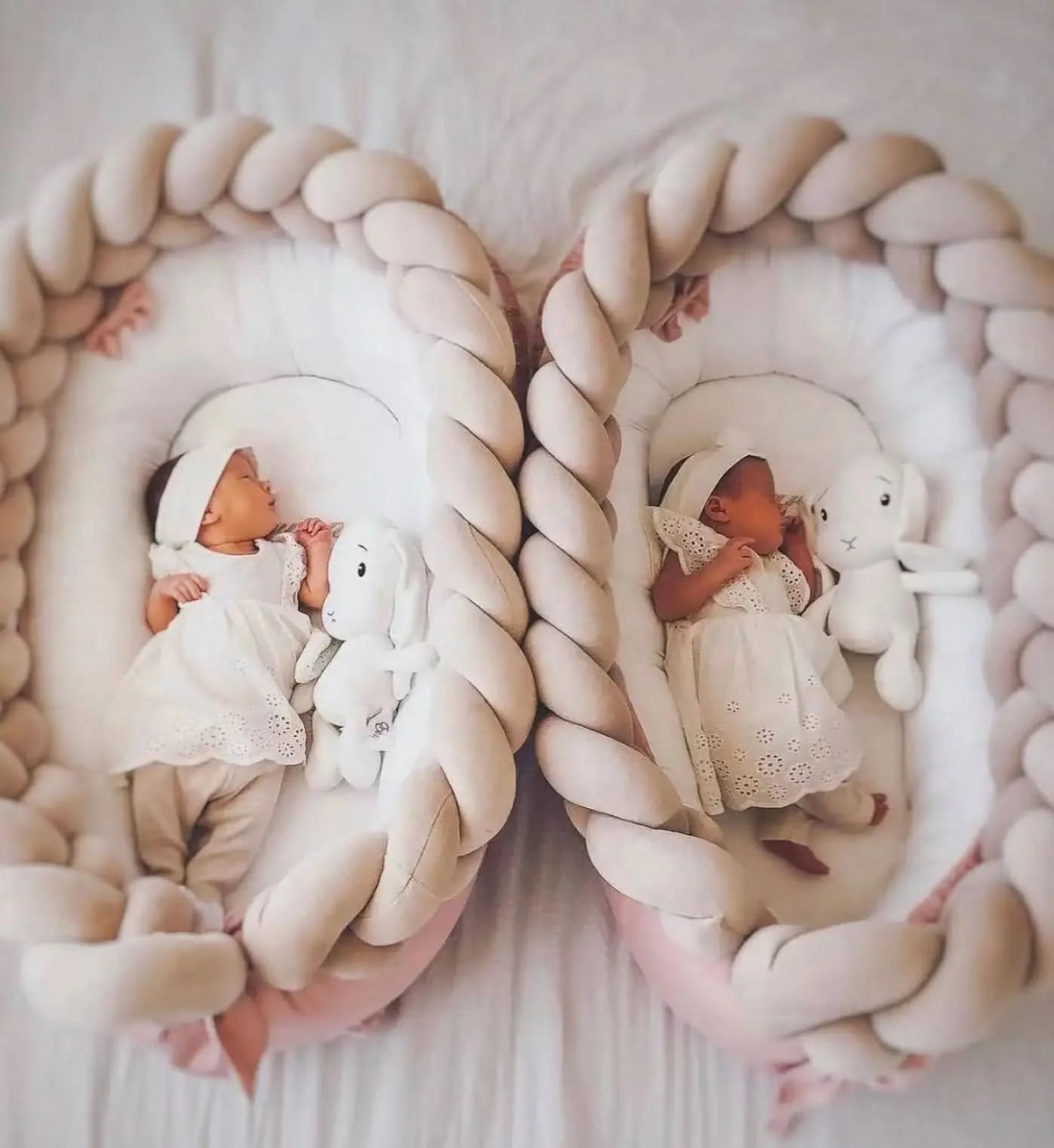 Baby Crib Bumper Braided Cotton Breathable