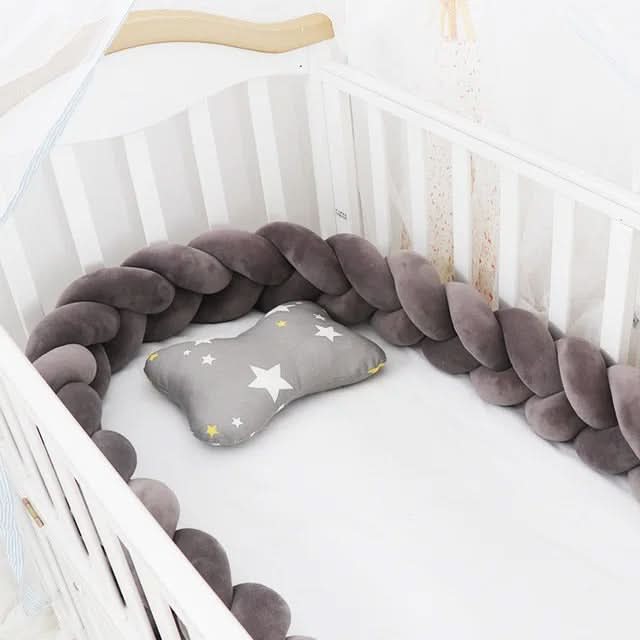 Baby Crib Bumper Braided Cotton Breathable
