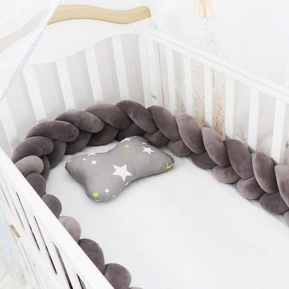 Baby Crib Bumper Braided Cotton Breathable