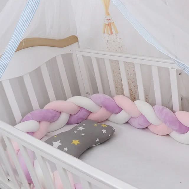 Baby Crib Bumper Braided Cotton Breathable