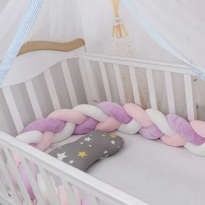 Baby Crib Bumper Braided Cotton Breathable