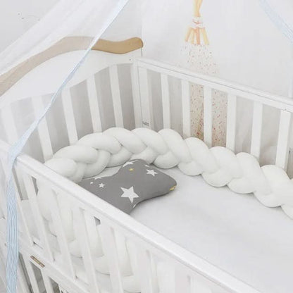 Baby Crib Bumper Braided Cotton Breathable