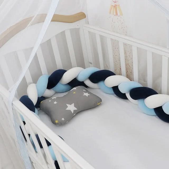 Baby Crib Bumper Braided Cotton Breathable