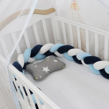 Baby Crib Bumper Braided Cotton Breathable