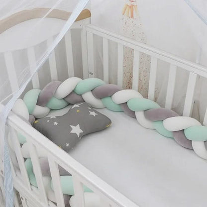 Baby Crib Bumper Braided Cotton Breathable