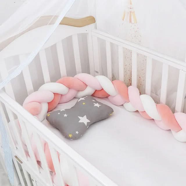 Baby Crib Bumper Braided Cotton Breathable