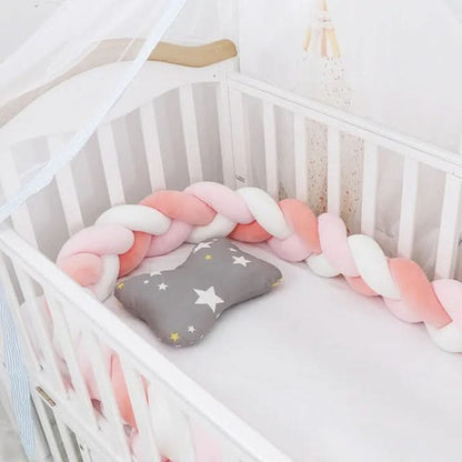 Baby Crib Bumper Braided Cotton Breathable