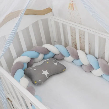 Baby Crib Bumper Braided Cotton Breathable