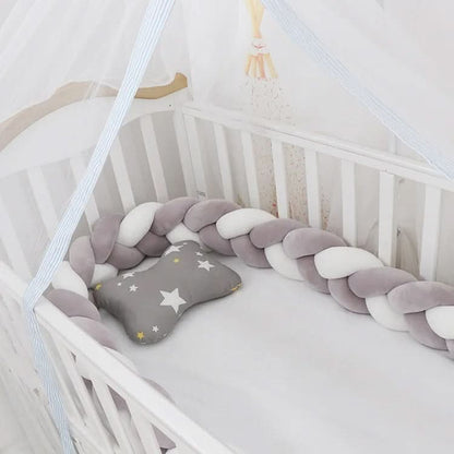 Baby Crib Bumper Braided Cotton Breathable