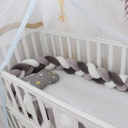 Baby Crib Bumper Braided Cotton Breathable