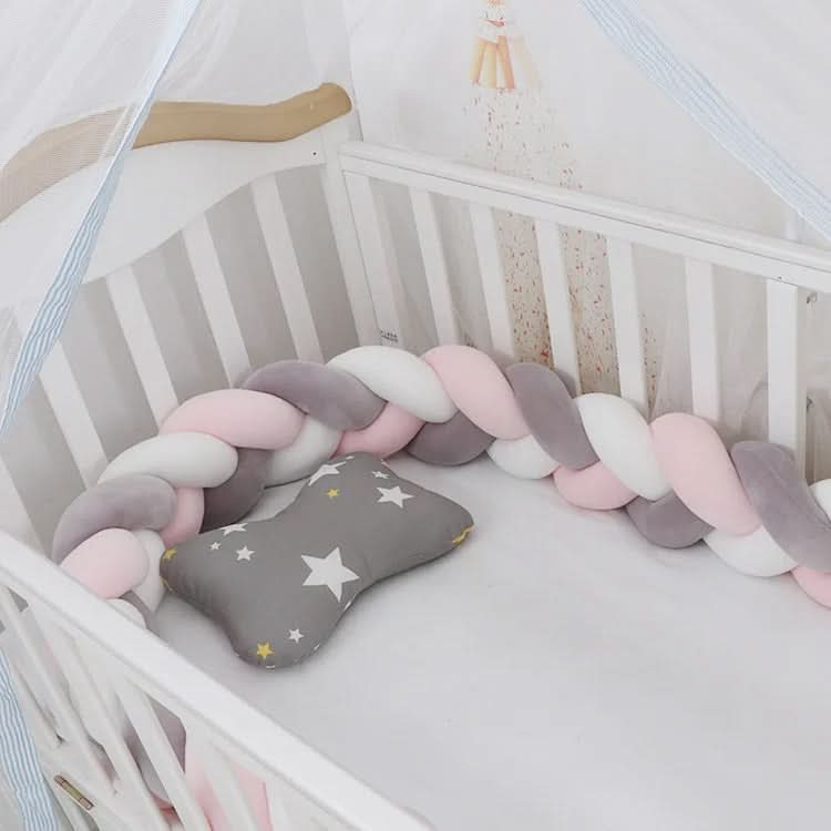 Baby Crib Bumper Braided Cotton Breathable