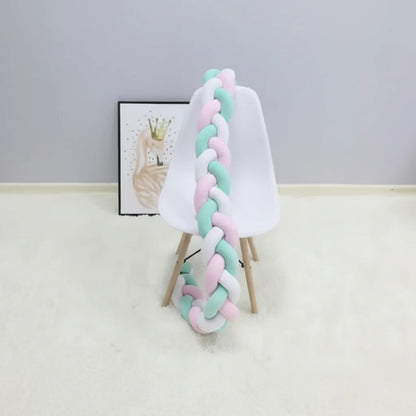 Baby Crib Bumper Braided Cotton Breathable