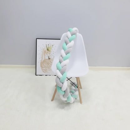 Baby Crib Bumper Braided Cotton Breathable