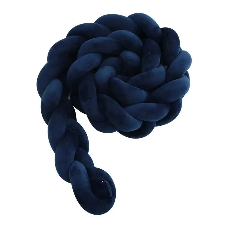 Baby Crib Bumper Braided Cotton Breathable