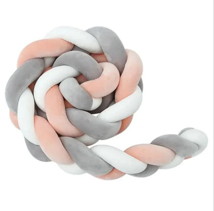 Baby Crib Bumper Braided Cotton Breathable