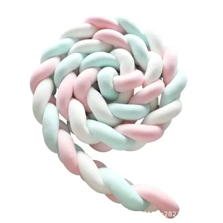 Baby Crib Bumper Braided Cotton Breathable