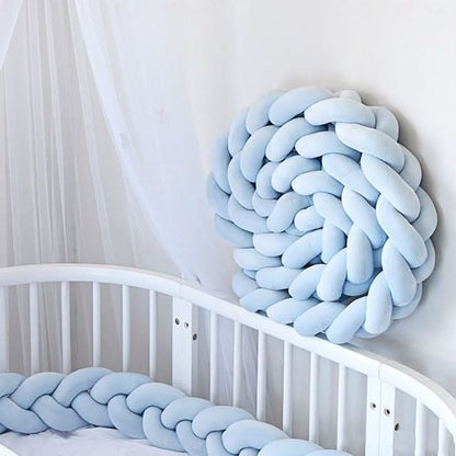 Baby Crib Bumper Braided Cotton Breathable