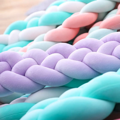 Baby Crib Bumper Braided Cotton Breathable