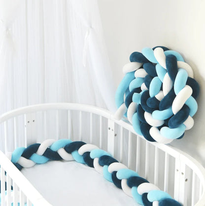 Baby Crib Bumper Braided Cotton Breathable