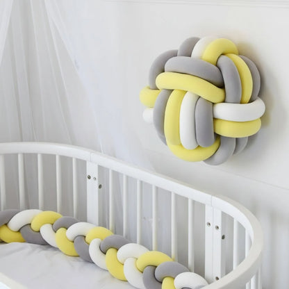 Baby Crib Bumper Braided Cotton Breathable