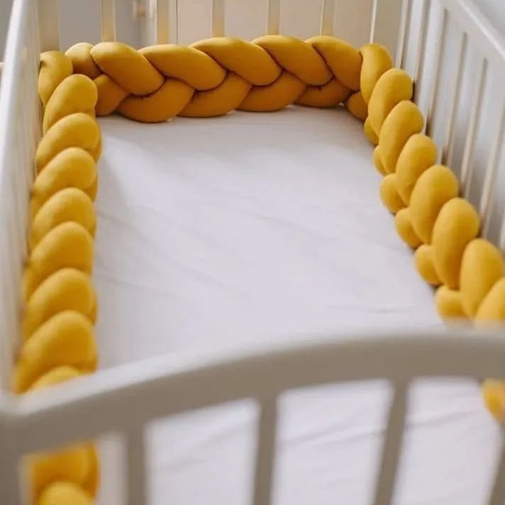 Baby Crib Bumper Braided Cotton Breathable