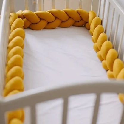 Baby Crib Bumper Braided Cotton Breathable