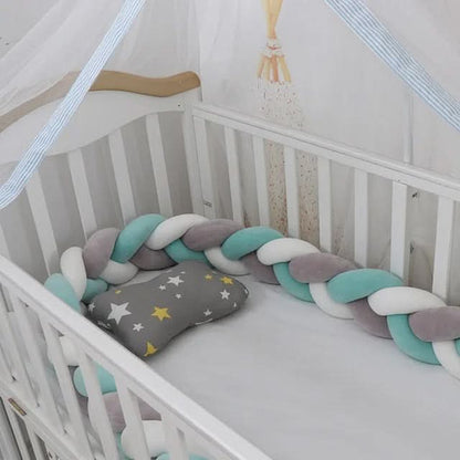 Baby Crib Bumper Braided Cotton Breathable