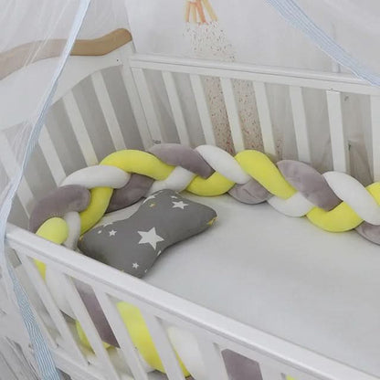 Baby Crib Bumper Braided Cotton Breathable