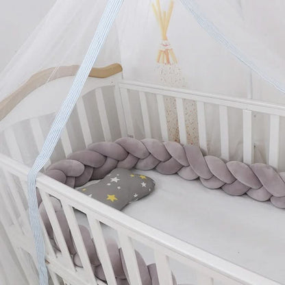 Baby Crib Bumper Braided Cotton Breathable