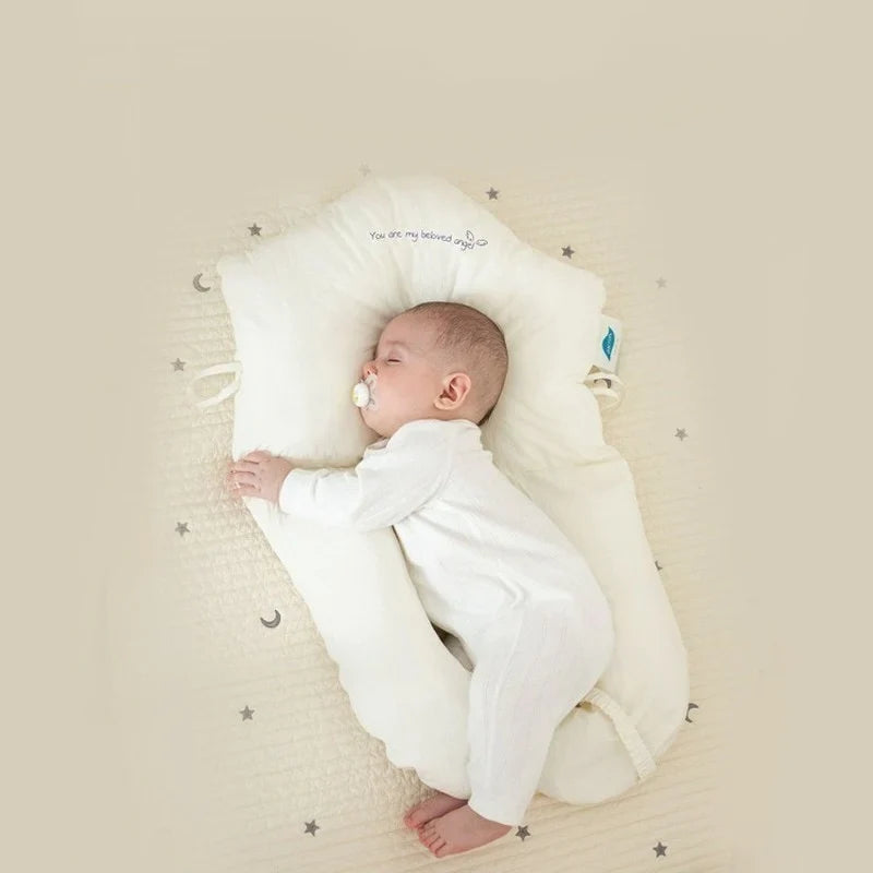 Baby Pillow Ergonomic Antibacterial Memory Foam & Cotton Cover