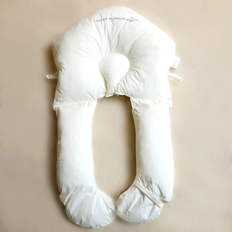 Baby Pillow Ergonomic Antibacterial Memory Foam & Cotton Cover