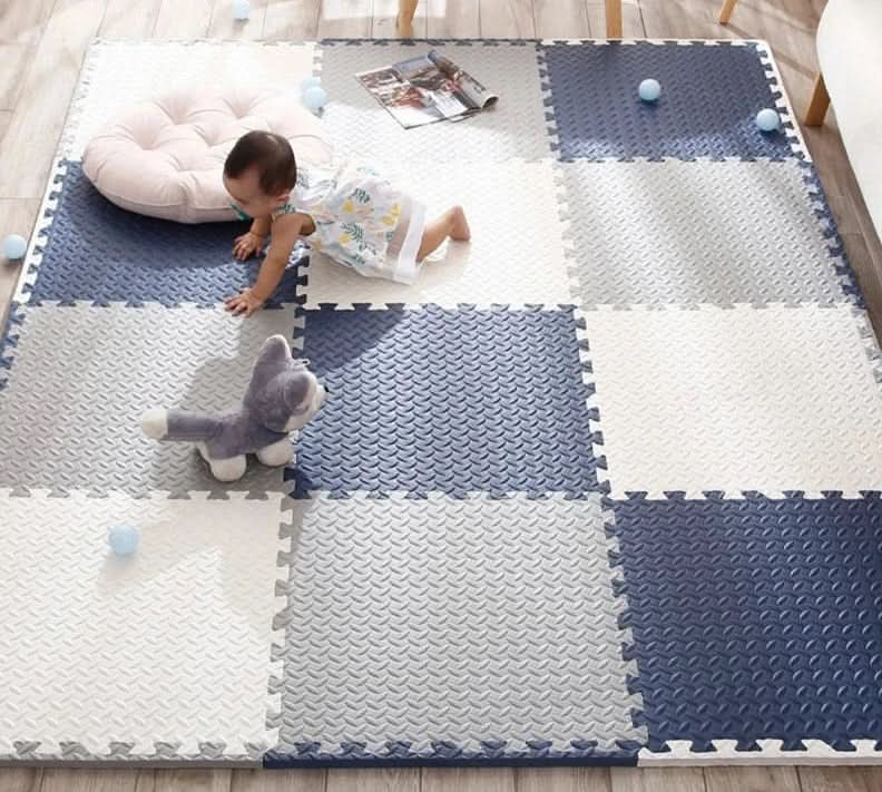 Baby Play Mat Cushioned Interlocking Foam 12 Piece Set
