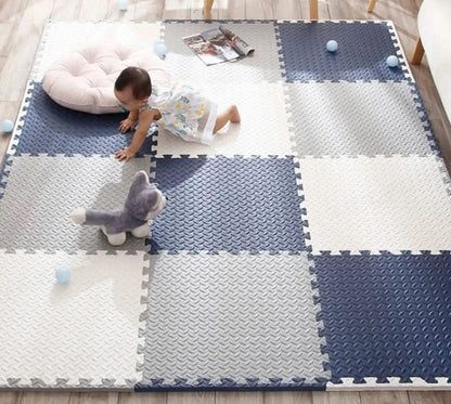 Baby Play Mat Cushioned Interlocking Foam 12 Piece Set