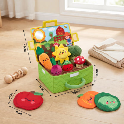 Baby Sensory Toy Plush Fruit & Vegetable Set