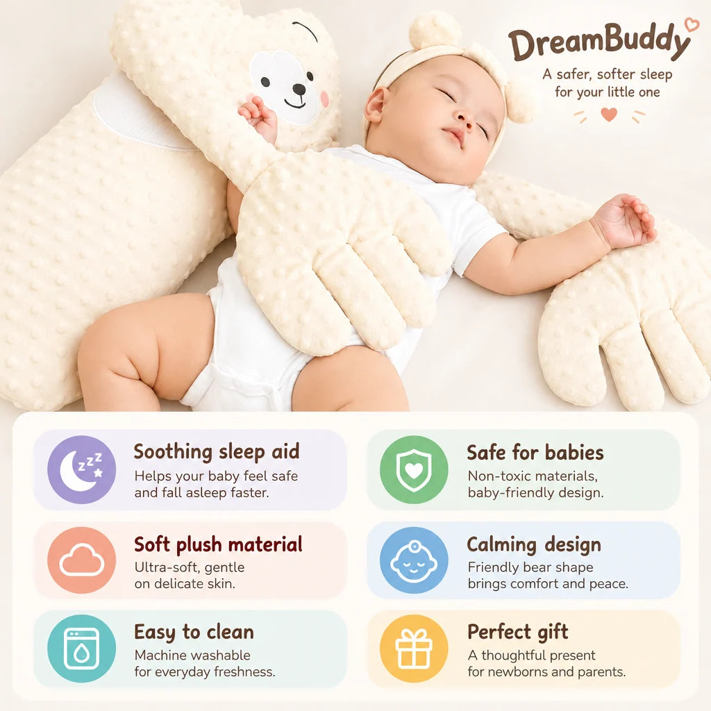 Baby Sleep Plush Rhythmic Patting 3 Adjustable Modes