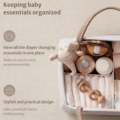 Baby Storage Organizer Woven Rope Polyester