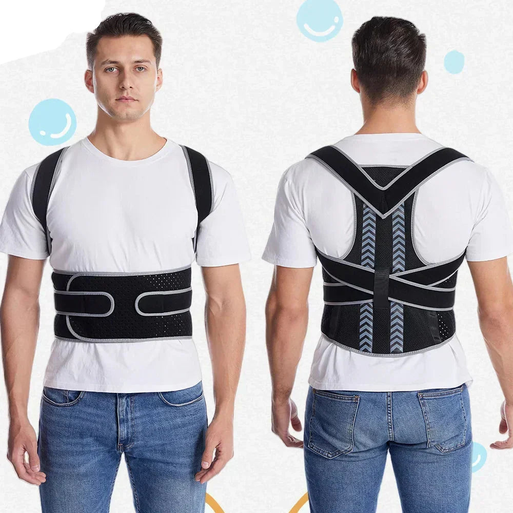 Back Brace Adjustable Breathable Mesh Lumbar Support