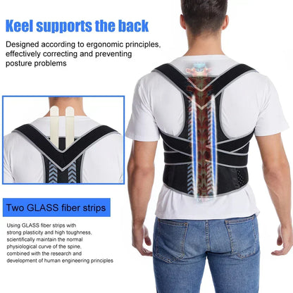 Back Brace Adjustable Breathable Mesh Lumbar Support