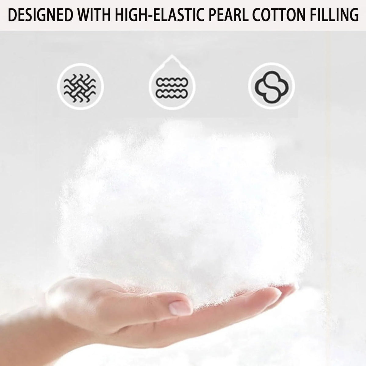 Back Support Cushion Adjustable Headrest Washable Cotton Cover