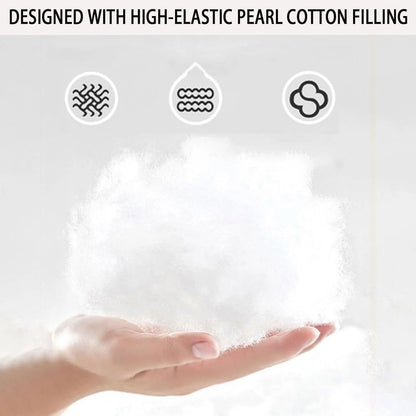 Back Support Cushion Adjustable Headrest Washable Cotton Cover