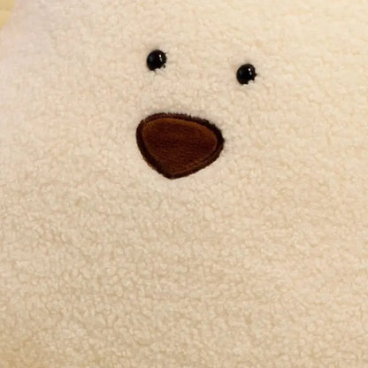 Backrest Cushion Teddy Shape Lumbar Support