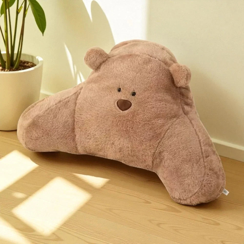 Backrest Cushion Teddy Shape Lumbar Support