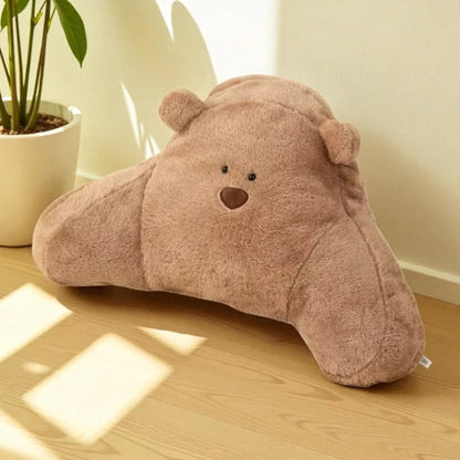 Backrest Cushion Teddy Shape Lumbar Support