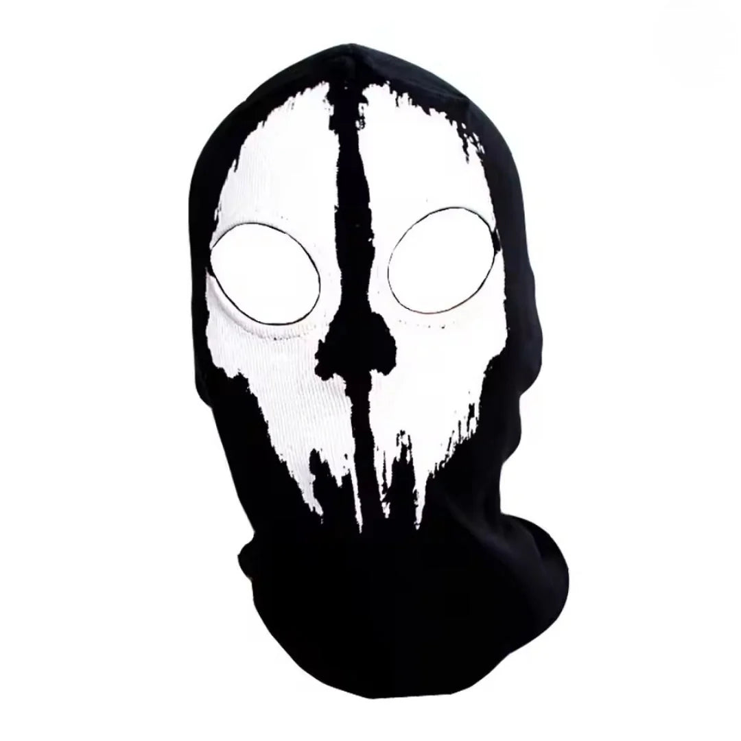 Balaclava Face Mask Skull Print Wind-Resistant Breathable Fit