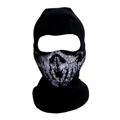 Balaclava Face Mask Skull Print Wind-Resistant Breathable Fit