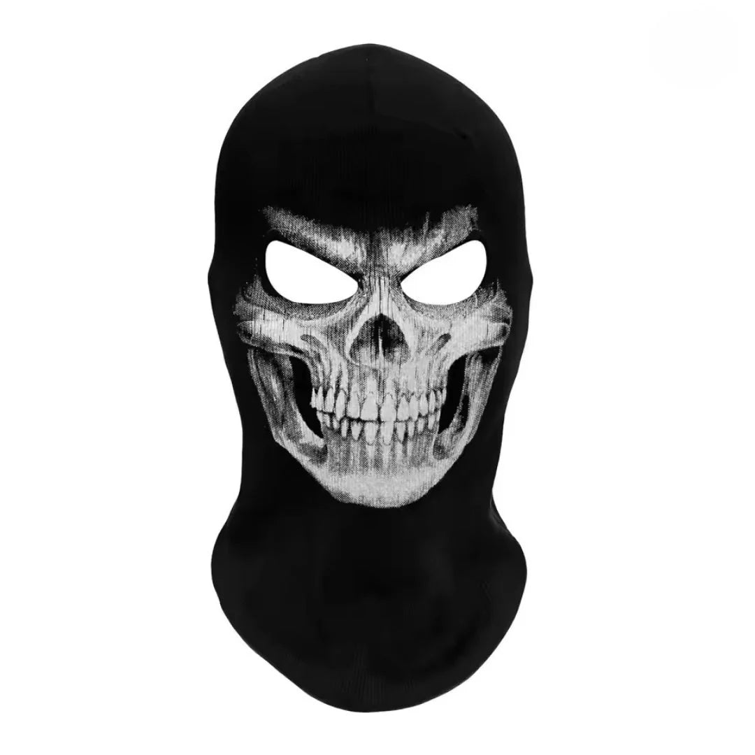 Balaclava Face Mask Skull Print Wind-Resistant Breathable Fit