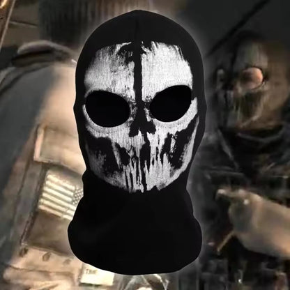 Balaclava Face Mask Skull Print Wind-Resistant Breathable Fit