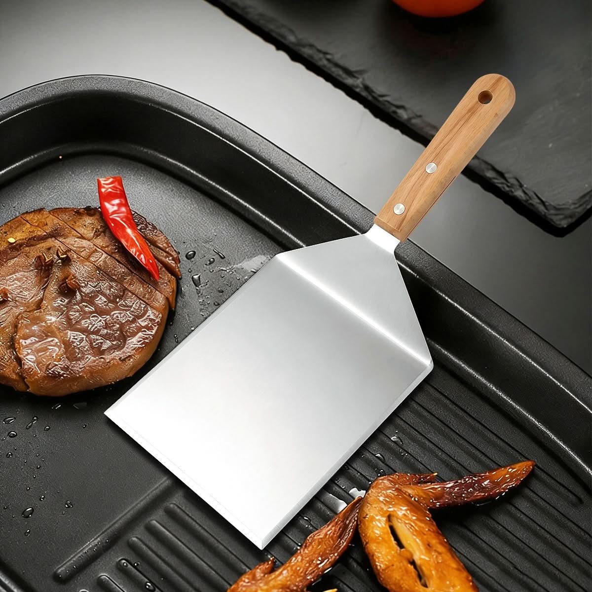 Barbecue Spatula Stainless Steel Ergonomic Handle