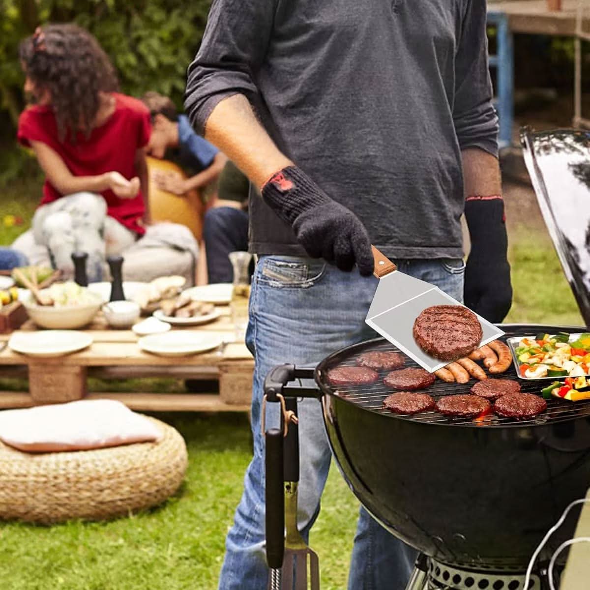 Barbecue Spatula Stainless Steel Ergonomic Handle